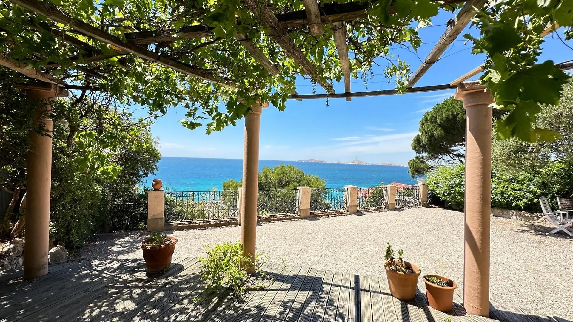 Villa Valentine, Vue Panoramique Sur La Mer Et Les Iles, Corniche Kennedy, Μασσαλία Γαλλία
