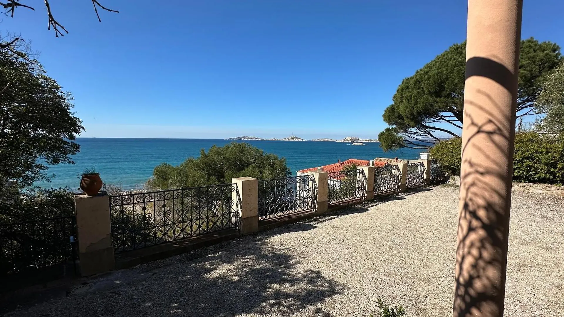 Villa Valentine, Vue Panoramique Sur La Mer Et Les Iles, Corniche Kennedy, Marseille